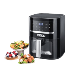 Usha Smart Air Fryer with digital control and non-stick basket