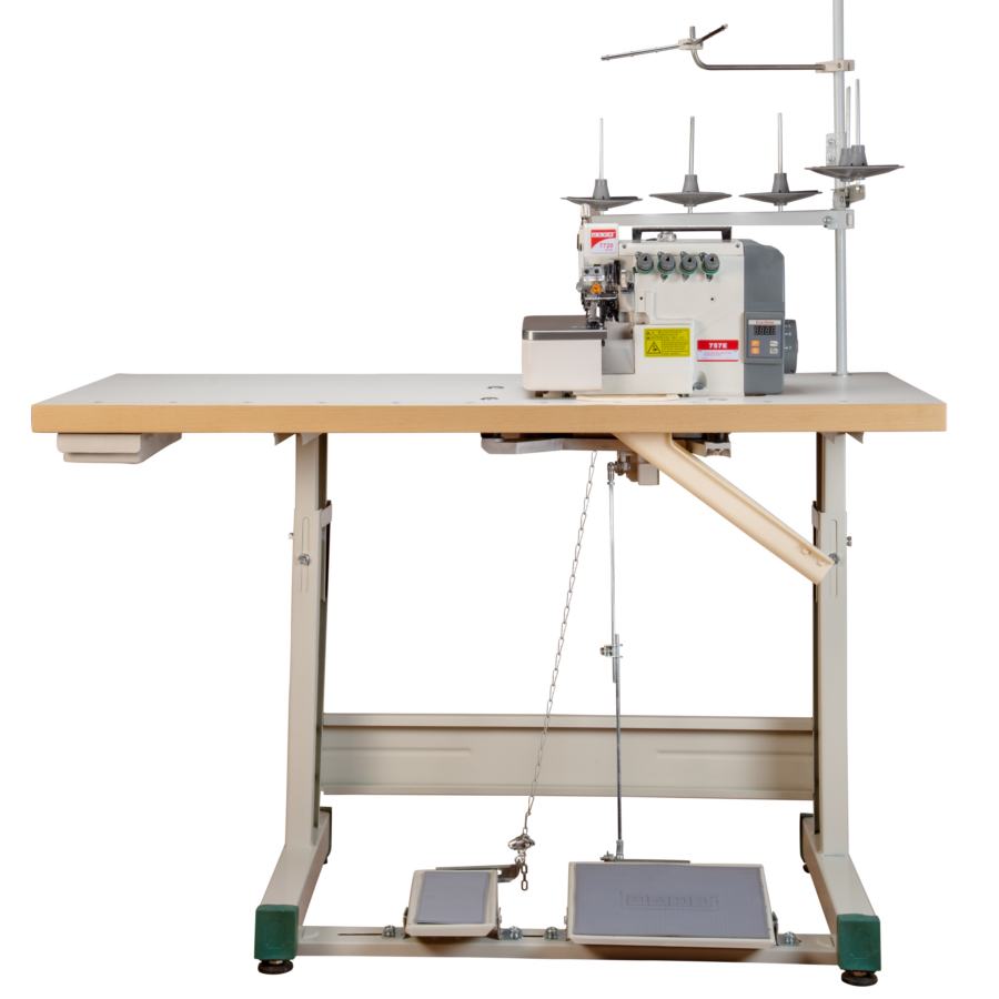 Usha Sewing Machine Overlock 757 with direct drive motor for smooth and high-speed stitching performance.