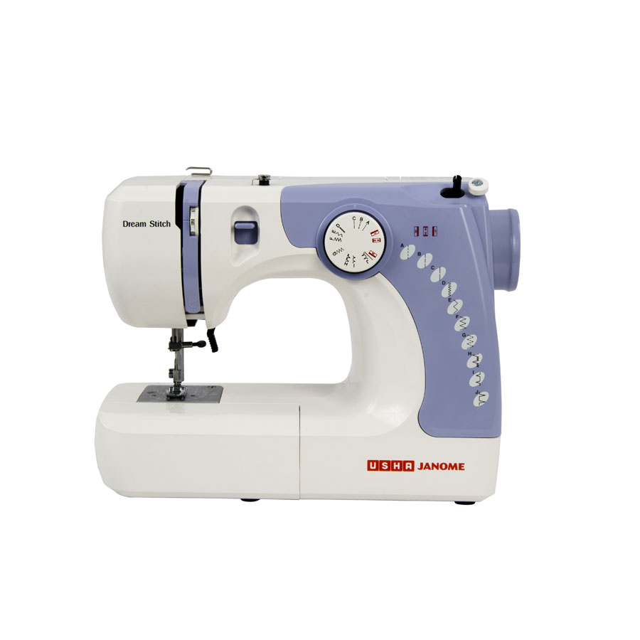 Usha Dream Stitch Sewing Machine with zig-zag stitching and compact design