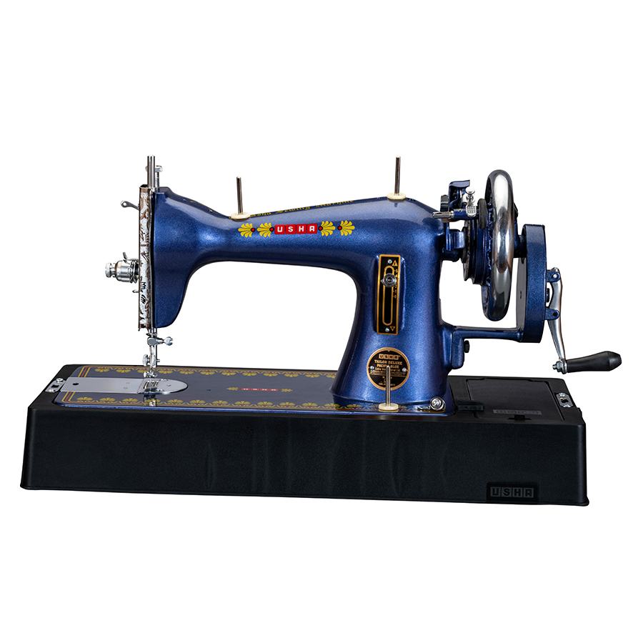 Tailor DLX Pacific Blue Hand Operated Sewing Machine by Usha