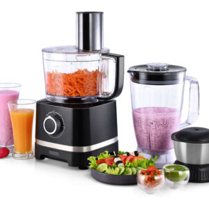 Usha 800W Food Processor with multi-functional attachments and powerful motor