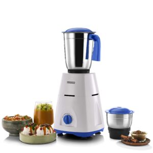 Usha 750W Mixer Grinder with 3 stainless steel jars for powerful mixing and grinding